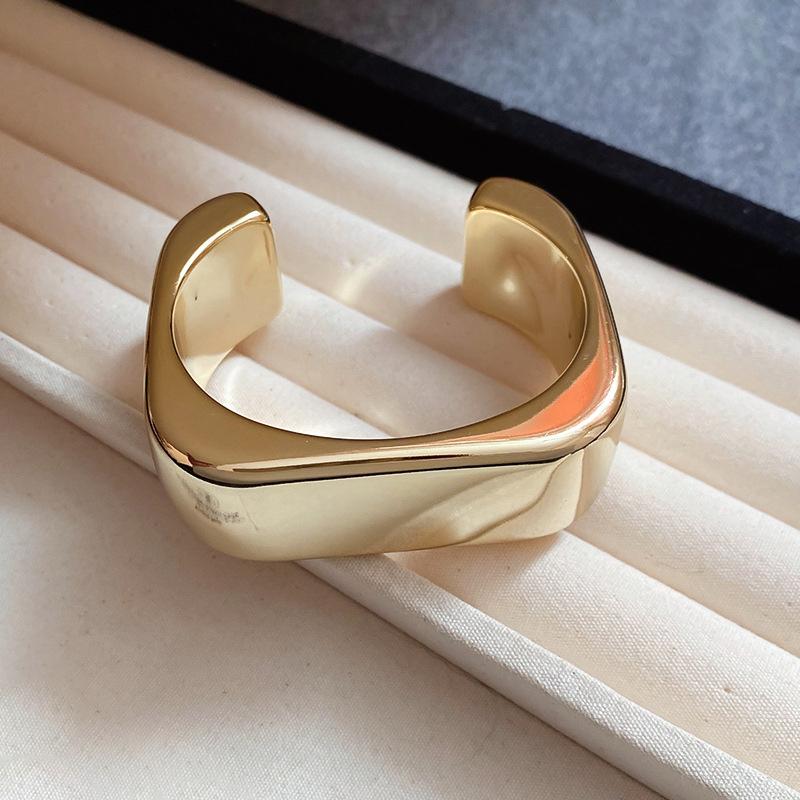 Punk Metal Bracelets For Women Men Geometric Cuff Bangles Personality Exaggerated Hand Jewelry