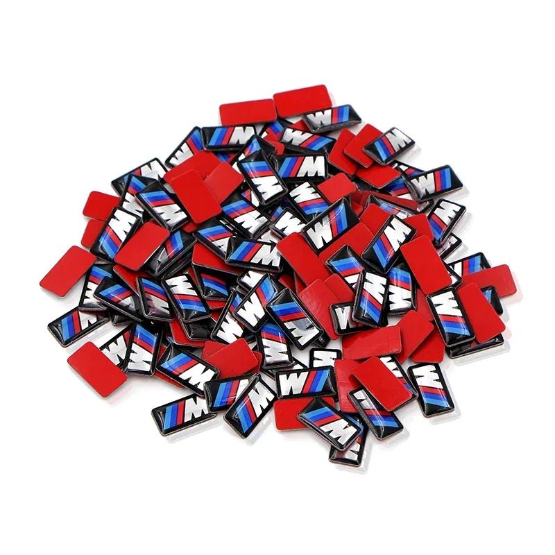 For BMW M 50pcs Car Epoxy Sticker Car Steering Wheel Sticker For Bmw M Sticker X1 X3 X4 X5 X6 X7 E46 E90 F20 E60 E39 F10 Car Acc