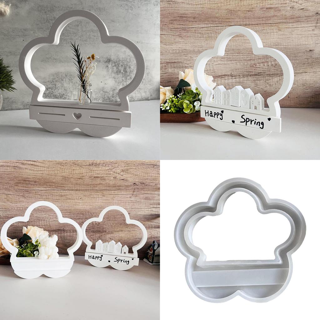 Silicone Mold For Flower Shape Flower Arrangement Ornament Sturdy Easy To Demold Reusable For Home Decors And Gifts