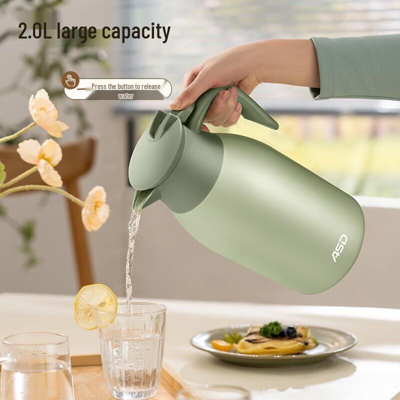 ASD 2L 304 Stainless Steel Vacuum Insulated Thermos Flask