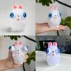 Small Bunny White Stress Relief Toy Tpr Material Hand Brain Development Gift