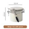 Stainless Steel Coffee Canister Coffee Bean Storage Airtight Containers with Date with Spoon Vent Valve Kitchen Food Storage Jar