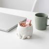 Ornaments Cat Shaped Flower Pot Lovely Mini Flowerpot Creative Succulent Flower Pot  Table