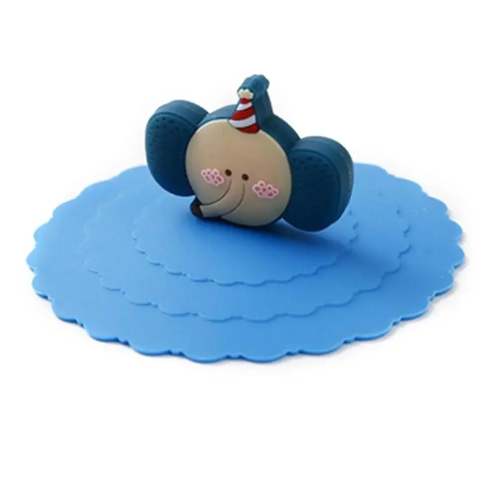 Heat-Resistant Silicone Tea Cup Cover 1Pc Reusable Cartoon Sealed Dustproof Leakproof Lid Tool