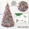 Automatic Folding Telescopic Christmas Tree with Lights for Home, Commercial, and Supermarket Decorations