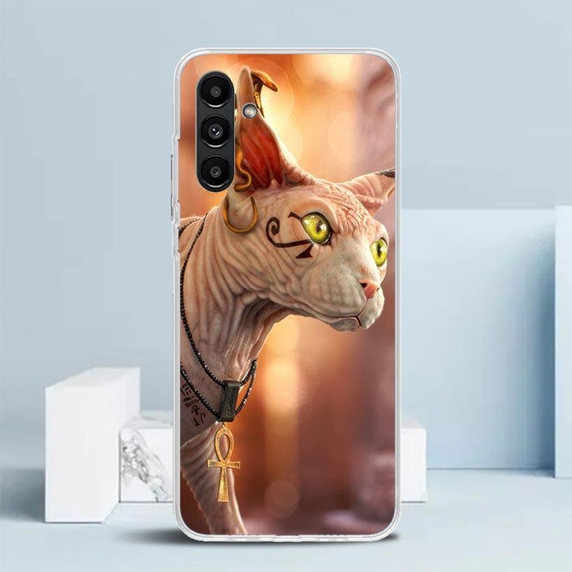 Lavaza Sphynx Sphinx Cat Phone Case For Samsung Galaxy A17 A37 A57 A16 A15 A14 A13 A56 A55 A54 A53 A36 A35 A34 A33 A26 A25 A24 A