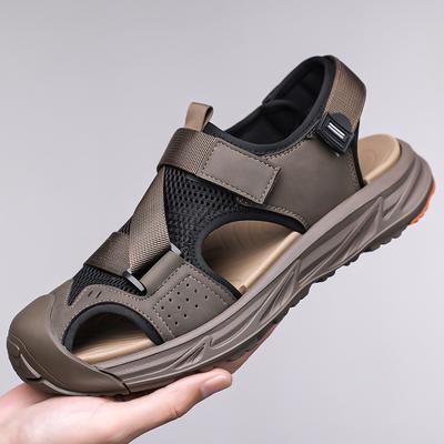 Mote Herre Mote Utendørs Sandaler Høy Kvalitet Mannlige Strandsko Hurtigtørkende Vade Aqua Flats Anti-kollisjon Tå Sommer Herre Fritidssko