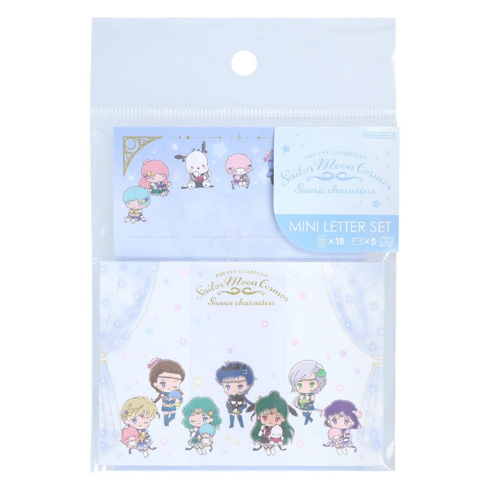 Sunstar Stationery Sailor Moon x Sanrio Letter Set Mini B Design S8906696