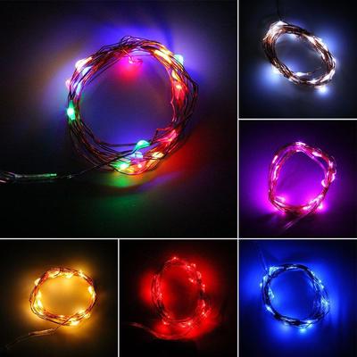 20 Small Micro LED Fairy Lights Copper Wire Button Battery Wedding Bedroom