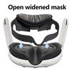Breathable PU Leather Face Cover For 3 VR Headsets Adjustable Comfort 3D Printed Frame Enhanceds Ventilation