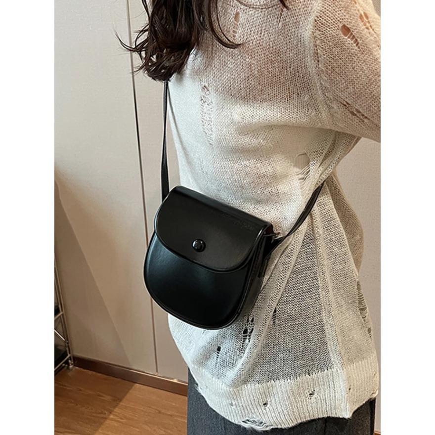 Retro Coffee Mini Crossbody Bag for Women Trendy Flap Design Delicate Lipstick Coin Purse Lady Casual Shoulder Bags