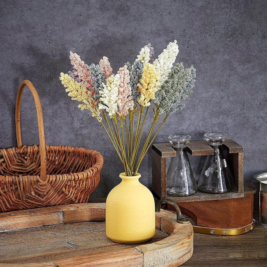 12pcs Multicolor Artificial Flowers Suitable for Home Wedding Party Office Autumn Thanksgiving Christmas Celebration DIY Bouquet, Photography Props