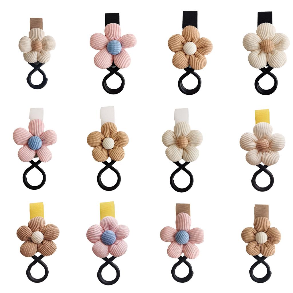 Convenient Floral Baby Stroller Hook Durable & Versatile Pushchair Hook Stroller Attachment for Various Stroller Styles