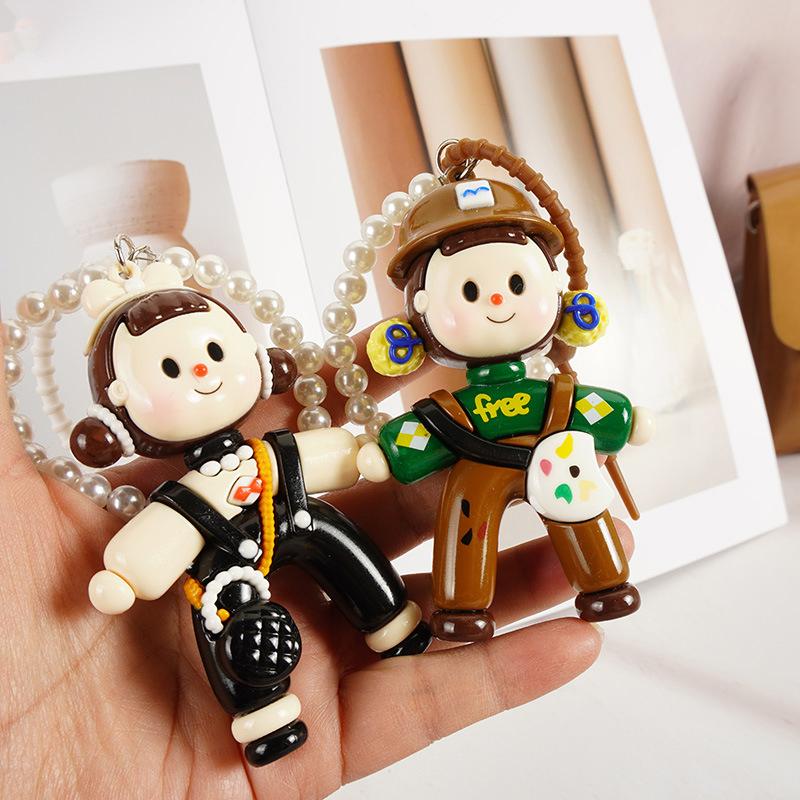 Splits Girl Duomei Pendant Car Pendant Bag Pendant High-Grade Keychain Cute Creative Gift Bag Pendant