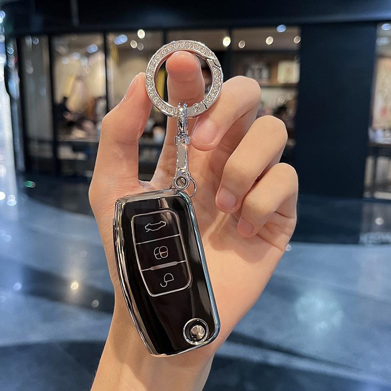 3 Buttons Tpu Car Key Case Cover Shell Fob For Ford Focus 2 3 Ecosport C-Max S-Max Ka Mondeo Kuga Galaxy Fiesta Accessories