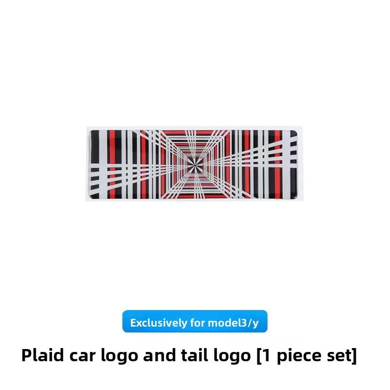 

Автомобильная наклейка для Tesla Model 3 Y Juniper Highland Задняя наклейка с надписью Plaid Time Модификация Наклейки на заднюю дверь Аксессуары Инструменты C No Logo