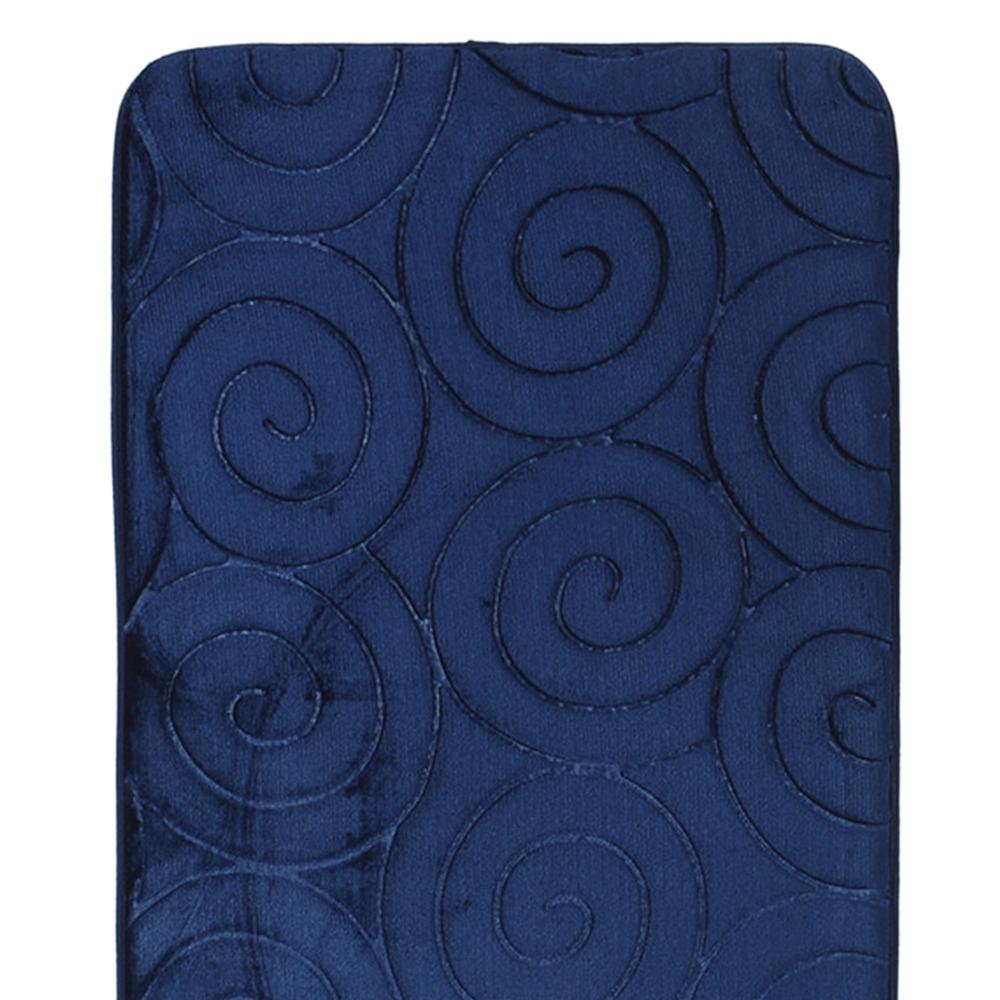 3 PCS Polyester Fiber Bathroom Mat Set Memory Foam Colorful Bath Carpets Set Absorbent Non-Slip Bathroom Floor Mat