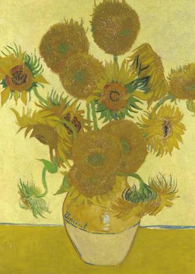 Vincent Van Gogh Sunflowers Jigsaw Puzzle, A4 Size, 104 Pieces