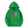 Kids' Long Sleeve Loose Pullover Letter Print Drawstring Hooded Sweatshirt