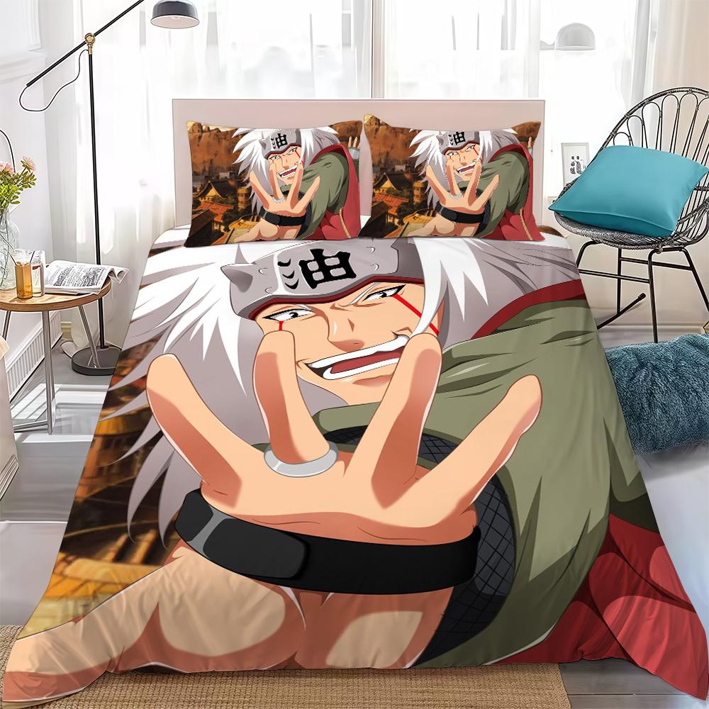 Cool N-NARUTO Duvet Cover Set Home Style Bedding Soft Laundry Cotton Bed 3 Piece Set Student Dormitory Gift