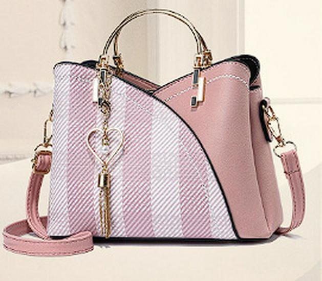 Borsa a mano trendy da donna 2025, stile coreano, color block, grande capacità, a spalla singola, crossbody