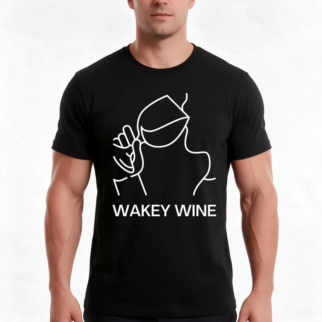 Walkey Wines 4 Tshirt Summer Casual Cotton Tee Oversized Streetwear Tops Vintage Graphic Print Loose Fit Short Sleeve