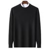 SNOWFLYING Men's 100% Wool Mock Neck Sweater