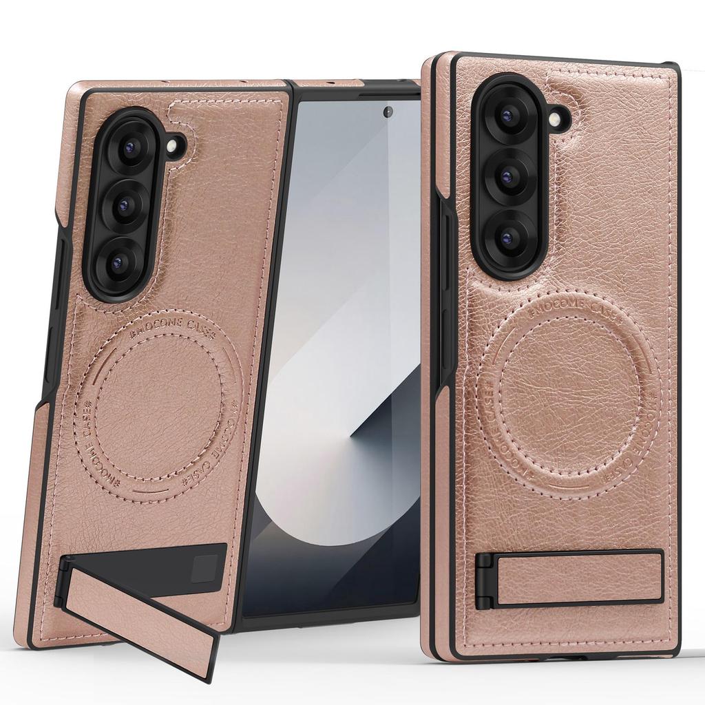 Crystal Shield Leather Magnetic Stand Case for Samsung Z Fold7 - Full Coverage, Drop-Proof Protection