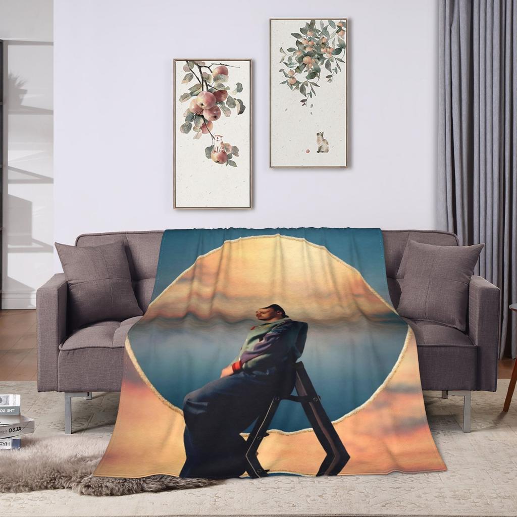 PIERRE GARNIER EVERY SECOND  Flannel Blanket  Warm Throw Blanket for Bedroom Camping Pattern Bedspread Sofa Bed Cover