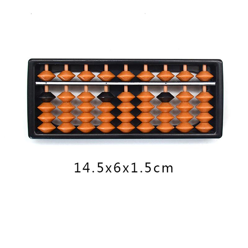 7/9/11/13/15/17 Sifrede Stenger Standard Kuleramme Brun Perle Soroban Kalkulator Telleredskap Matematikk Nybegynnere Regneleker