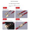 Insulating Crimp Terminal Gold Silver Wire Connector Insulating Sleeves Docking Terminal