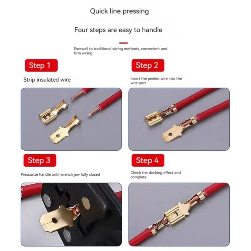 Insulating Crimp Terminal Gold Silver Wire Connector Insulating Sleeves Docking Terminal