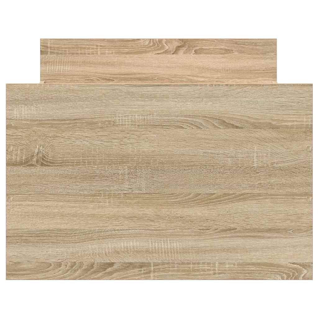 Vidaxl Bed Frame with Headboard and Footboard, Sonoma Oak, 90X200 Cm