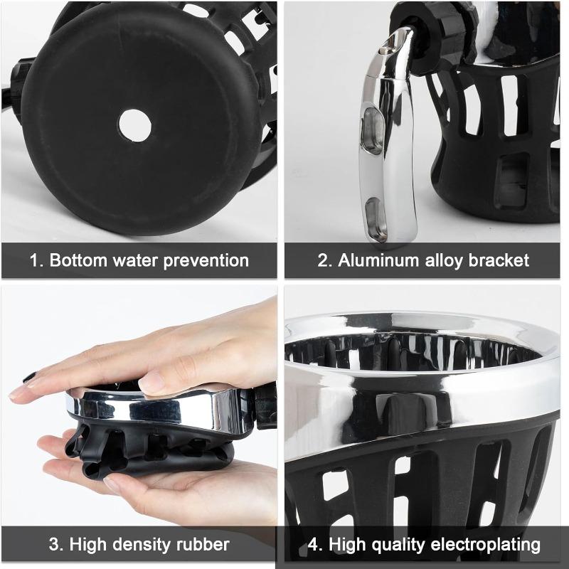 Motorcycle Handlebar Drink Cup Holder Fits Most Cups for Harley Road King Electra Glide Sportster Dyna Softail 1996-UP