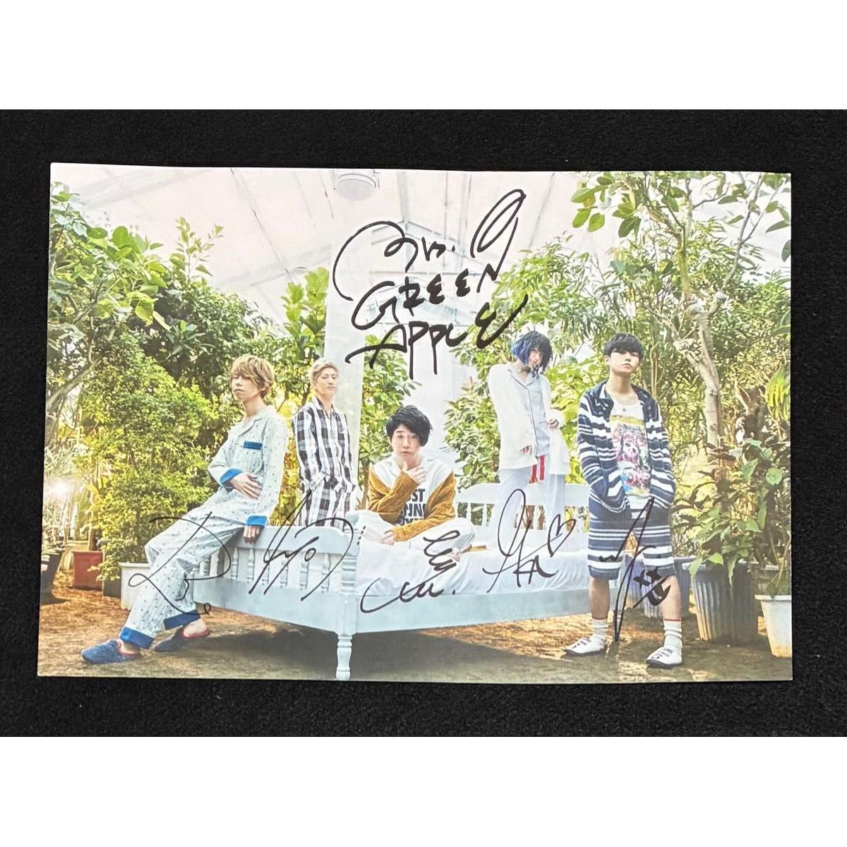 Used Mrs.GREEN APPLE Postcard POST CARD The era of 5 people The sun will rise somewhere