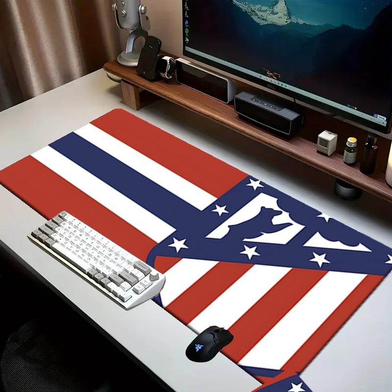 Atletico Madrid Crest Mouse pad Office Desk Mat, Gaming Mouse Pad Mousepad, keyboard pad,Heavy-Duty Non-Slip Rubber Backing, Gift