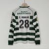 01-03 Retro domácí dlouhý fotbalový dres Sporting CP 7 Ronaldo Klasický Vintage tréninkový top