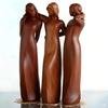 Sister Figurine Standing 2/3/4 Women Wooden Sculpture Friendship Gifts for Best Friends Women Desktop Ornament for Living Room Bedroom Office Table