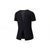 Saucony Solid Color Round Neck Pullover Short Sleeve Raglan T-Shirt Women Tops Black SC1230008DY-BK01