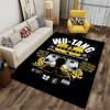 Wu-Tang Clan Logo Design Teppich geeignet als rutschfeste Matte für das Wohnzimmer oder Schlafzimmer Sofa