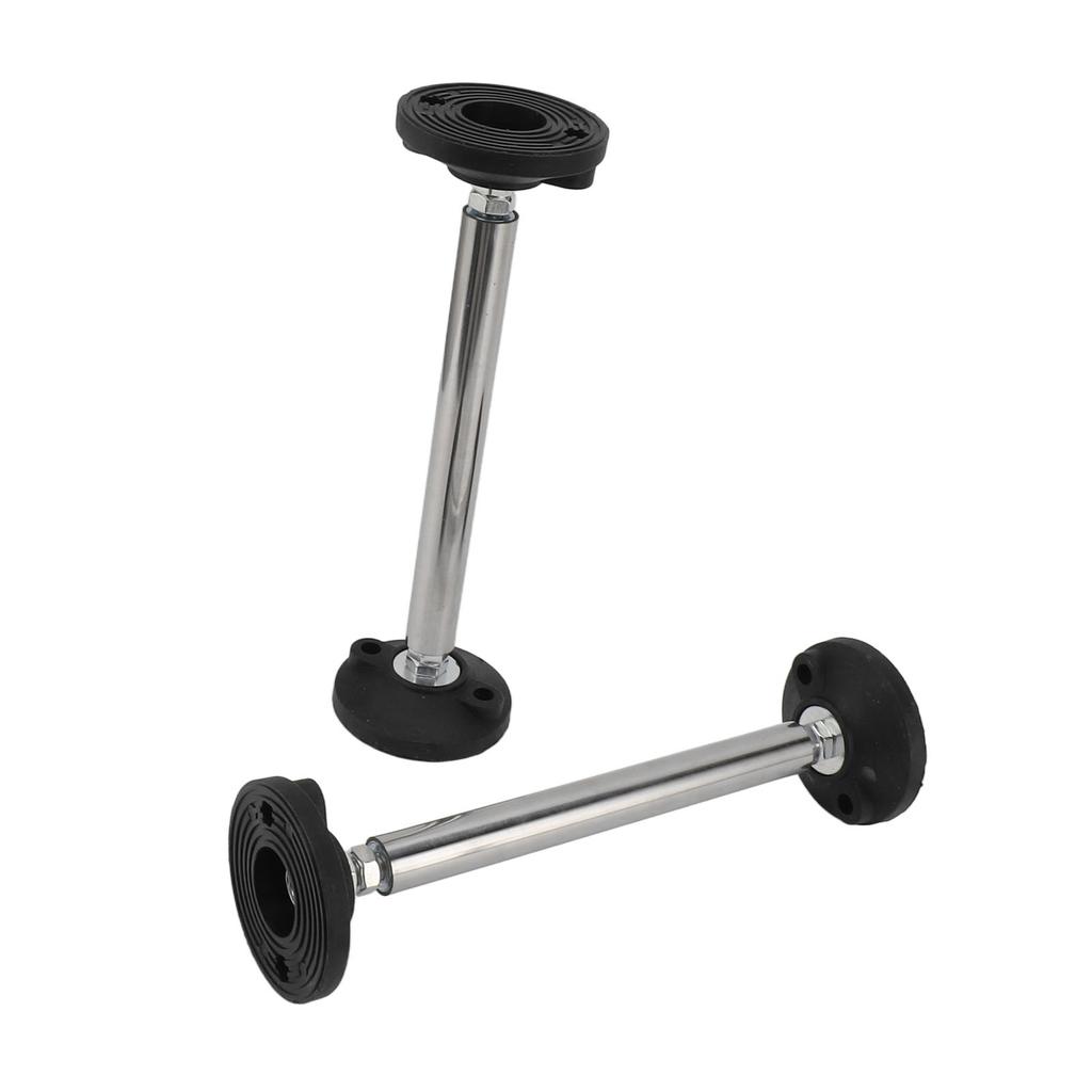 2 stk Skap Justerbar Støttestang Rustfritt Stål Baderomsskap Hengende Installasjon Løfting