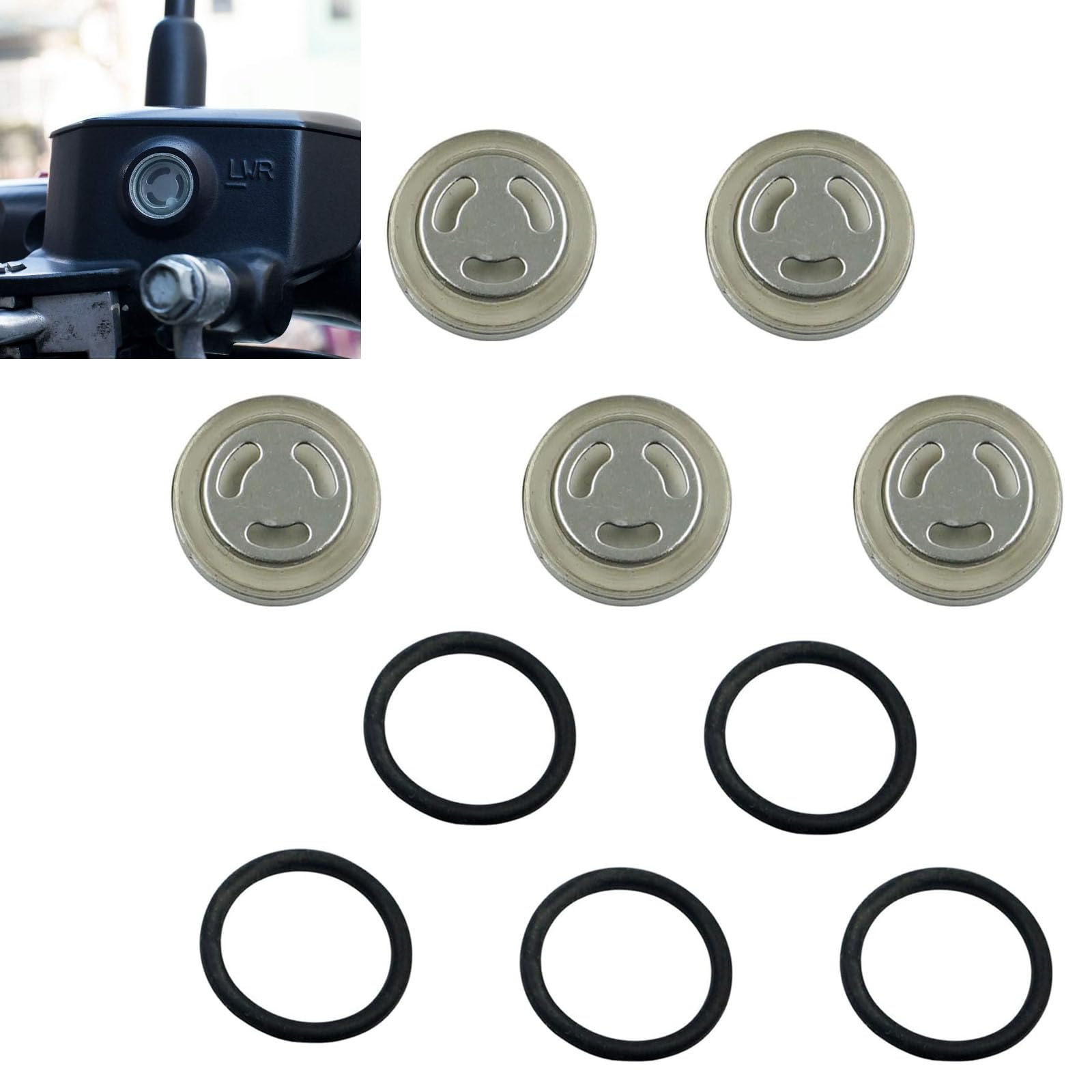 

LeTradeJP Master Cylinder Check Window, Confirmation Window, Sight Mirror Gasket, Inspection Window,