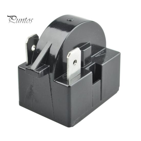 

3PIN клеммы пускатель компрессора холодильника 220 В 12 Ом универсальный простой монтаж пускатель детали холодильника чёрный