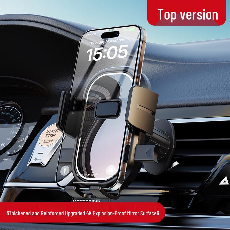 Universal Car Air Vent Phone Holder - High Temp Resistant, ABS Material, Shockproof Navigation Mount