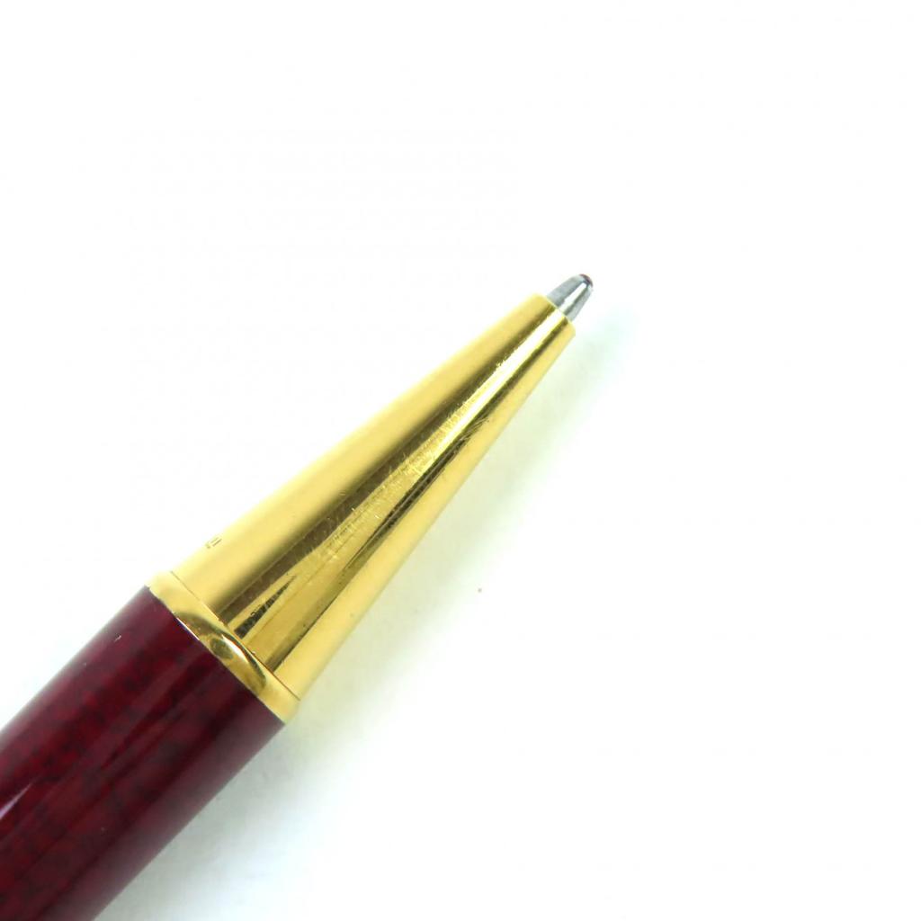 Very Good Cartier Ballpoint pen Trinity Marble Pattern Twist Type Bordeaux gold Used