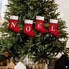 Christmas Alphabet Socks Christmas Tree Ornaments Christmas Decorations for Home Navidad Noel Xmas Gift 2026 Happy New Year