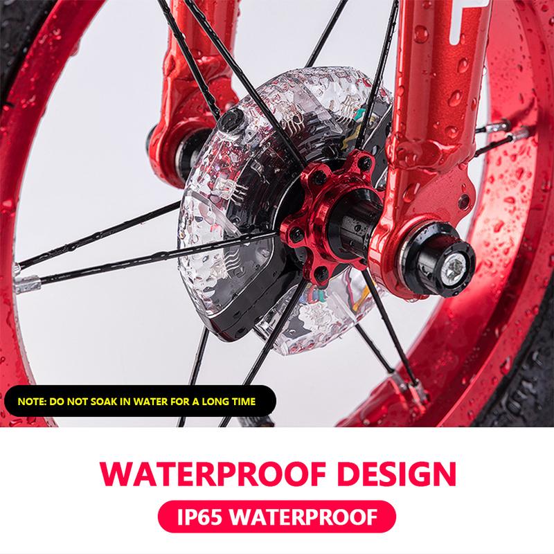Colorful Bicycle Spoke Lights 300mAh LED Bicycle Wheel Hub Light USB Rechargeable Waterproof Safety Warning Decoration