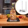 Vertical Skewer Grill Barbecue Stand Versatile Chicken Roaster Brazilian BBQ Grilling