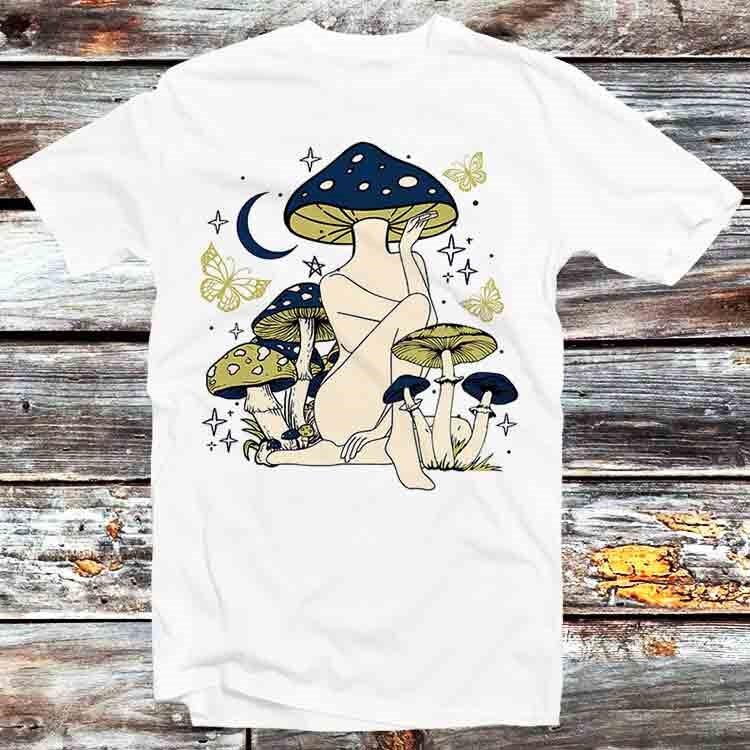 

Magic Mushroom Hippie My Body My Choice Sexy Pin Up Girl T Shirt B1164 3XL