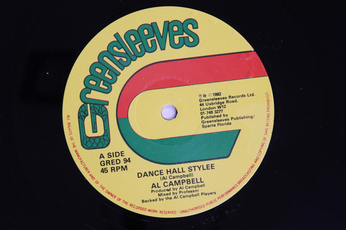 

12inch Record AL CAMPBELL Dance Hall Stylee Fight I Down GRED94 Greensleeves Re 1982 UK Reggae Ska Dub Used